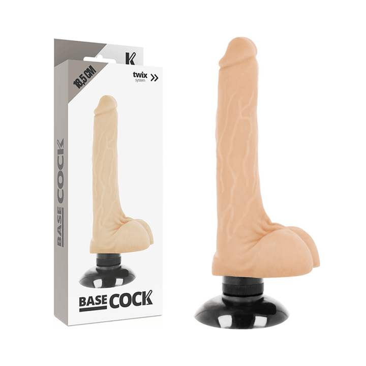 BASECOCK - REALISTISCHER VIBRATOR 2-1 NATÜRLICH 18.5 CM -O- - CM - INTIM SPACE Online Sexshop