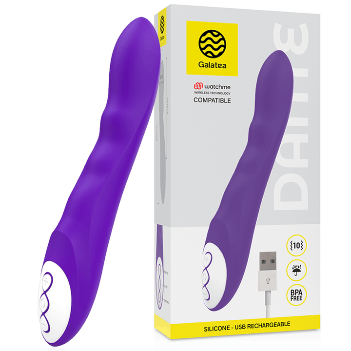 GALATEA - DANTE LILA VIBRATOR, KOMPATIBEL MIT DER DRAHTLOSEN WATCHME-TECHNOLOGIE - INTIM SPACE Online Sexshop