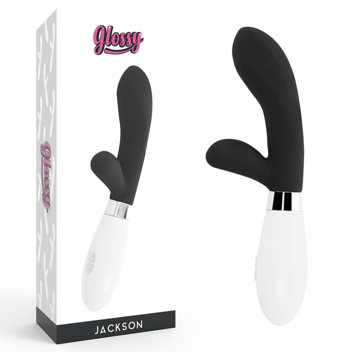 GLOSSY - JACKSON RABBIT SCHWARZ - INTIM SPACE Online Sexshop