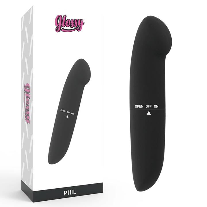 GLOSSY - PHIL VIBRATOR SCHWARZ - INTIM SPACE Online Sexshop