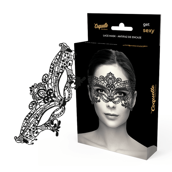 COQUETTE CHIC DESIRE - BREITE SCHWARZE SPITZENMASKE - INTIM SPACE Online Sexshop