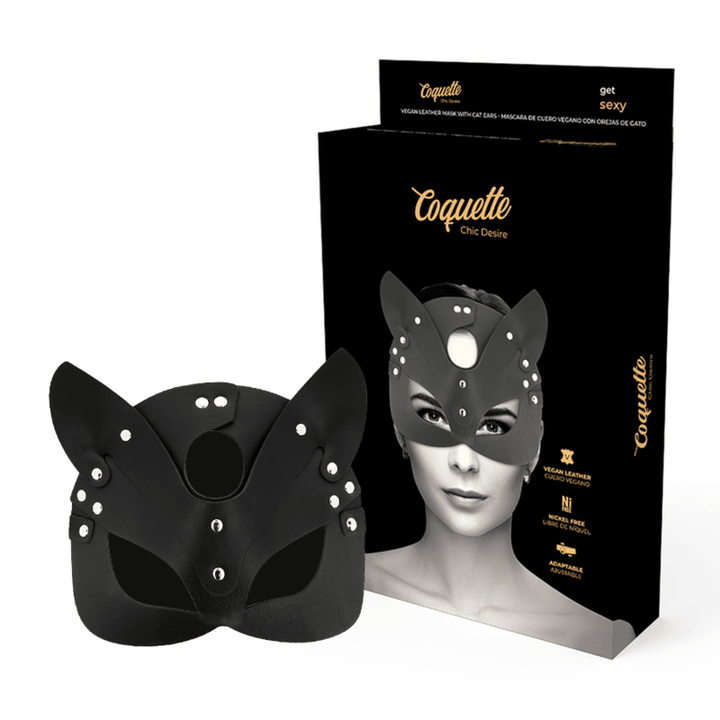 COQUETTE CHIC DESIRE - VEGANE LEDERMASKE MIT KATZENOHREN - INTIM SPACE Online Sexshop