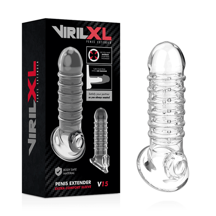 VIRILXL - PENISVERLÄNGERUNG UND HÜLLE V15 TRANSPARENT - INTIM SPACE Online Sexshop