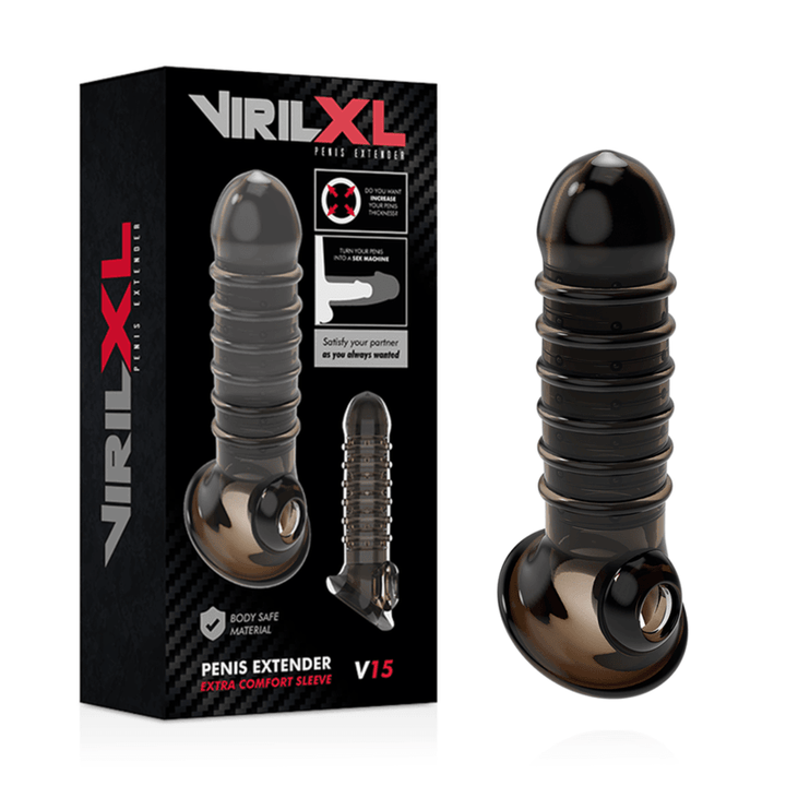 VIRILXL - PENISVERLÄNGERUNG UND HÜLLE V15 SCHWARZ - INTIM SPACE Online Sexshop