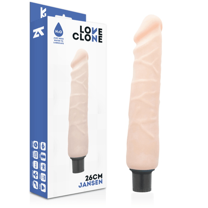 LOVECLONE - JANSEN SELBSTSCHMIERENDER VIBRATOR 26 CM -O- 4.2 CM - INTIM SPACE Online Sexshop