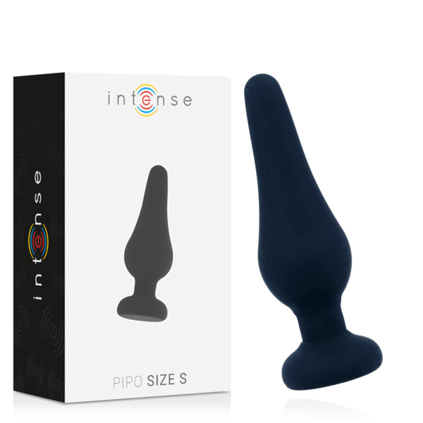 INTENSE - ANALPLUG PIPO - SCHWARZES SILIKON 9,8 CM - INTIM SPACE Online Sexshop