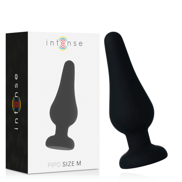 INTENSE - ANALPLUG PIPO - SCHWARZES SILIKON 11 CM - INTIM SPACE Online Sexshop