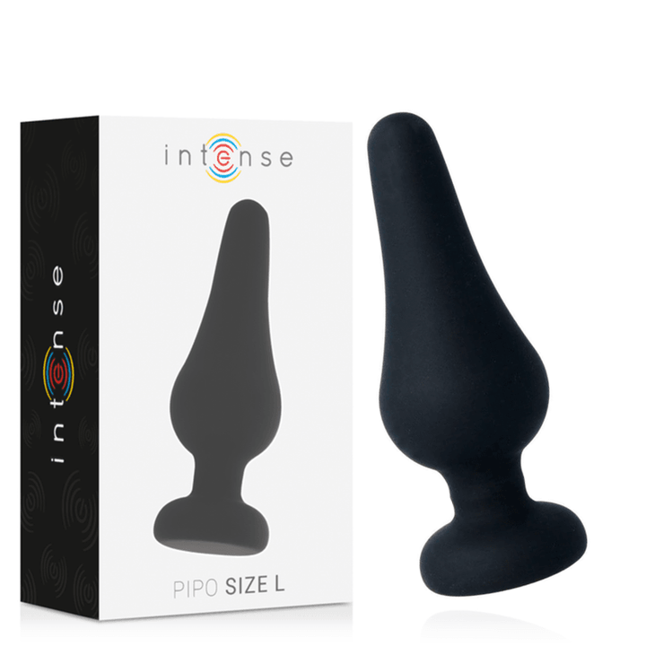 INTENSE - ANALPLUG PIPO - SCHWARZES SILIKON 13 CM - INTIM SPACE Online Sexshop