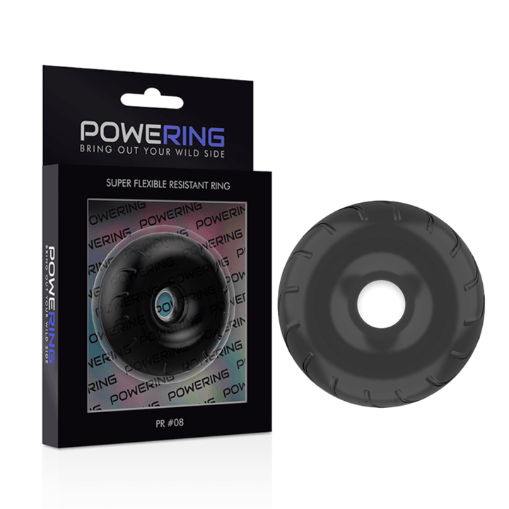 POWERING - SUPER FLEXIBLER UND WIDERSTANDSFÄHIGER PENISRING 5CM PR08 SCHWARZ - INTIM SPACE Online Sexshop