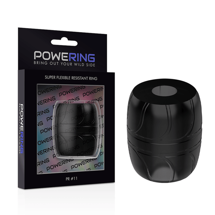 POWERING - SUPER FLEXIBLER UND WIDERSTANDSFÄHIGER PENISRING - CM PR11 SCHWARZ - INTIM SPACE Online Sexshop