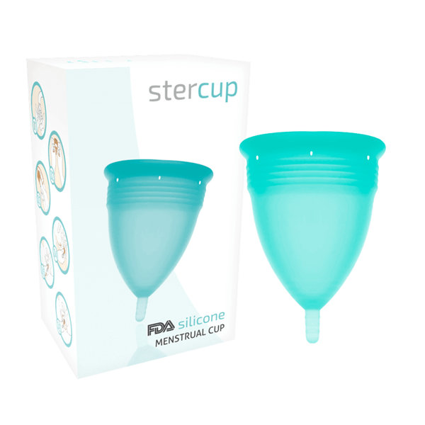 STERCUP - FDA SILIKON-MENSTRUALCUP AQUAMARIN - GRÖSSE L - INTIM SPACE Online Sexshop