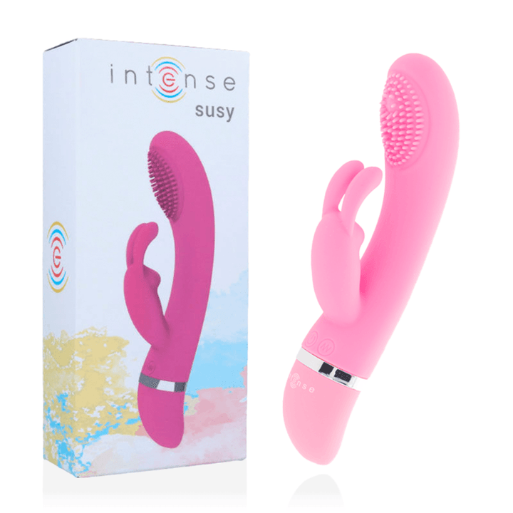 INTENSE - SUSY OSZILLIERENDER VIBRATOR AUS SILIKON KANINCHEN ROSA - INTIM SPACE Online Sexshop