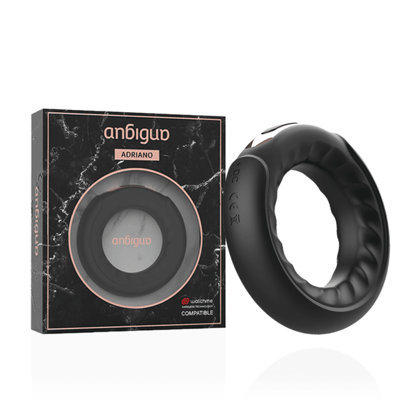 ANBIGUO - VIBRATIONSRING ADRIANO, KOMPATIBEL MIT DER WIRELESS-TECHNOLOGIE VON WATCHME - INTIM SPACE Online Sexshop