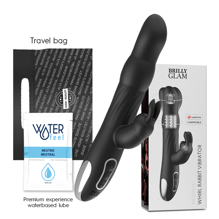 BRILLY GLAM- MOEBIUS RABBIT VIBRATOR - ROTATOR KOMPATIBEL MIT WATCHME WIRELESS TECHNOLOGY - INTIM SPACE Online Sexshop