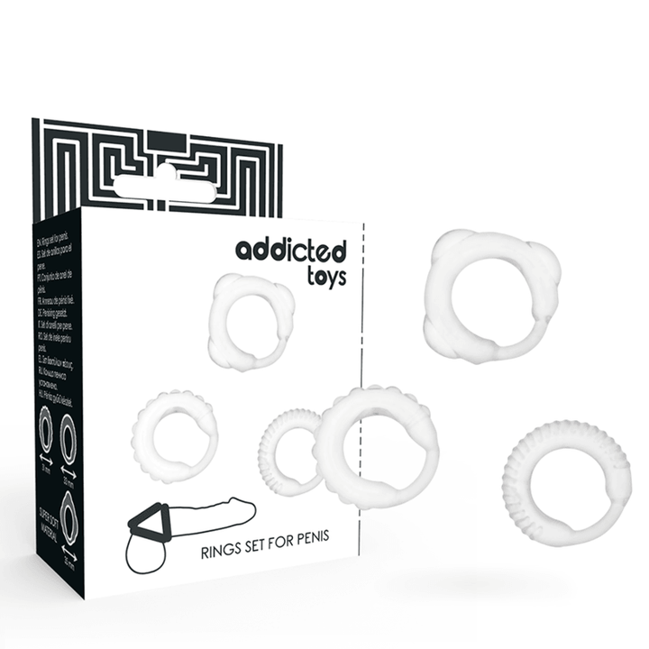 ADDICTED TOYS - C-RING-SET KLAR - INTIM SPACE Online Sexshop