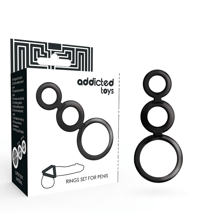 ADDICTED TOYS - RINGSET FÜR PENIS - GERUCHERT - INTIM SPACE Online Sexshop