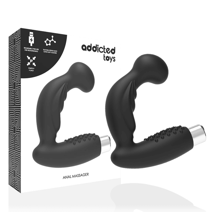 ADDICTED TOYS - PROSTATISCHER VIBRATOR WIEDERAUFLADBAR. MODELL - - SCHWARZ - INTIM SPACE Online Sexshop