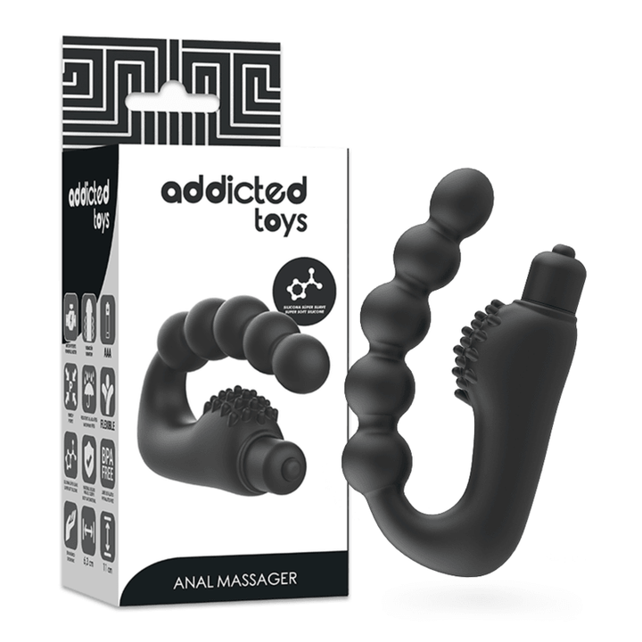 ADDICTED TOYS - ANAL-MASSAGER PROSTATIK MIT VIBRATION - INTIM SPACE Online Sexshop