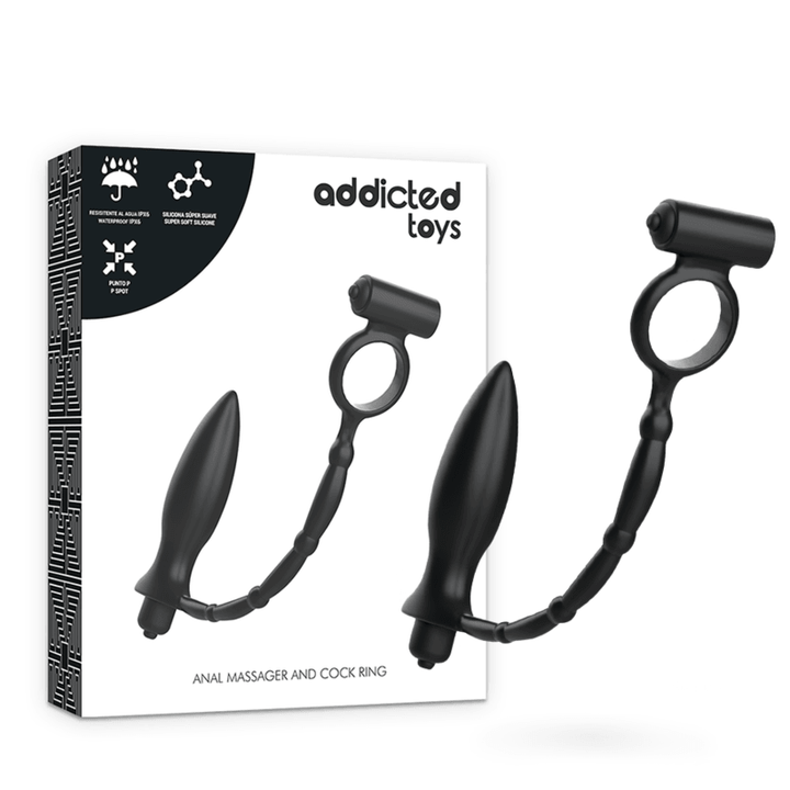 ADDICTED TOYS - ANALPLUG MIT VIBRATIONSRING - INTIM SPACE Online Sexshop