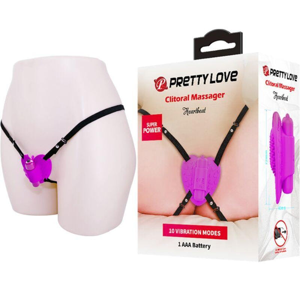 PRETTY LOVE - HEARTBEAT CLITORIS MASSAGER 10 VIBRATIONSMODI LILA - INTIM SPACE Online Sexshop