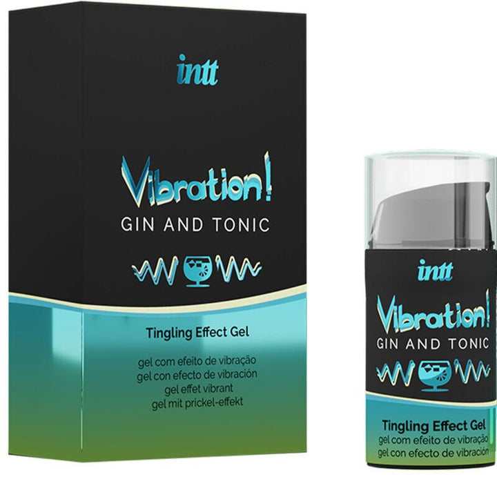 INTT - KRAFTVOLLES INTIMSTIMULIERENDES FLÜSSIGES VIBRATOR-GEL GIN - TONIC 15 ml - INTIM SPACE Online Sexshop