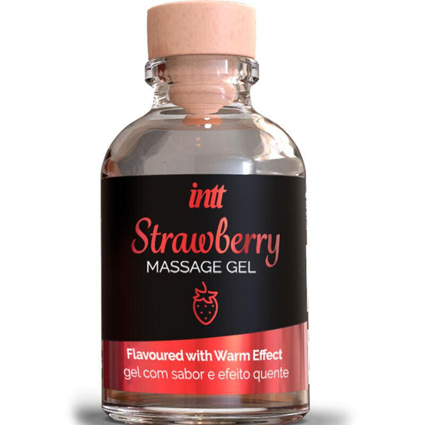 INTT MASSAGE - ORAL SEX - MASSAGEGEL MIT HEISSEM EFFEKT ERDBEERGESCHMACK - INTIM SPACE Online Sexshop