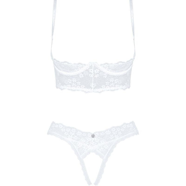 OBSESSIVE - HEAVENLLY-Set, 2-teilig, Körbchenlos, XL/XXL - INTIM SPACE Online Sexshop