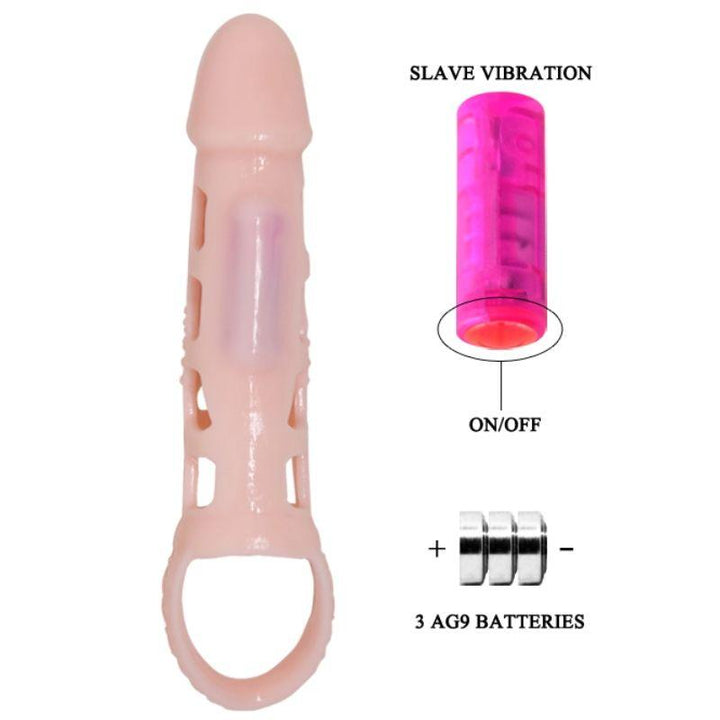 PRETTY LOVE - HARRISON PENIS EXTENDER COVER MIT VIBRATION UND RIEMEN 13.5 CM - INTIM SPACE Online Sexshop