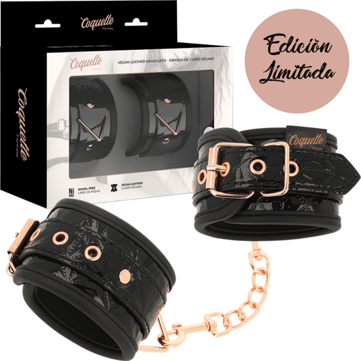 COQUETTE CHIC DESIRE - HANDSCHELLEN DER BLACK EDITION MIT NEOPRENFUTTER - INTIM SPACE Online Sexshop