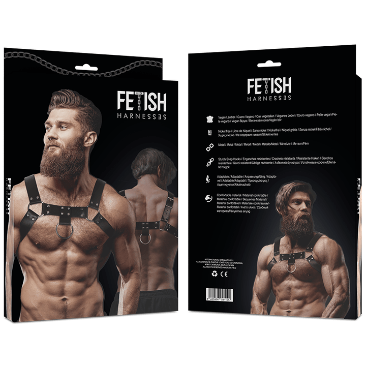 FETISH SUBMISSIVE ATTITUDE - BRUSTGESCHIRR AUS ECO-LEDER FÜR HERREN - INTIM SPACE Online Sexshop