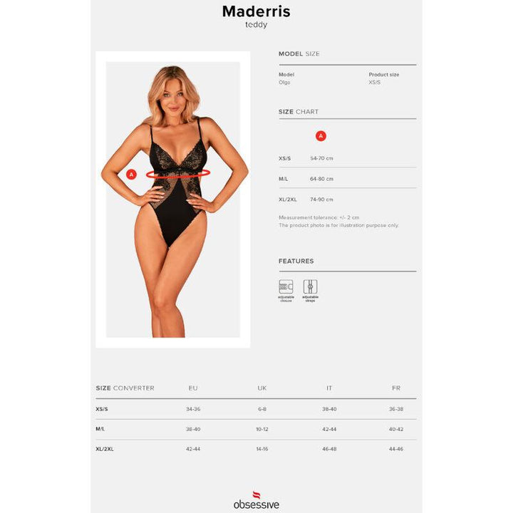 OBSESSIVE - MADERRIS TEDDY XS/S - INTIM SPACE Online Sexshop