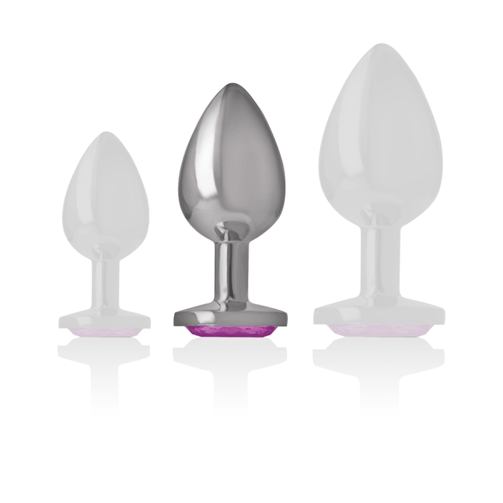 INTENSE - ALUMINIUM-METALL-ANAL-STECKER ROSA HERZ GRÖSSE M - INTIM SPACE Online Sexshop