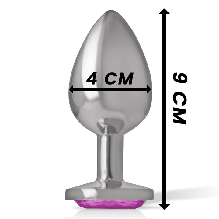 INTENSE - ALUMINIUM-METALL-ANAL-STECKER ROSA HERZ GRÖSSE L - INTIM SPACE Online Sexshop