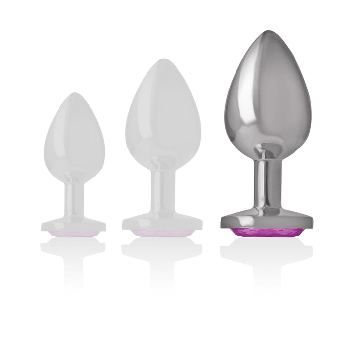 INTENSE - ALUMINIUM-METALL-ANAL-STECKER ROSA HERZ GRÖSSE L - INTIM SPACE Online Sexshop