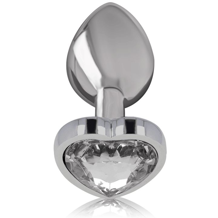 INTENSE - WHITE HEART ALUMINIUM METALL ANAL PLUG GRÖSSE S - INTIM SPACE Online Sexshop