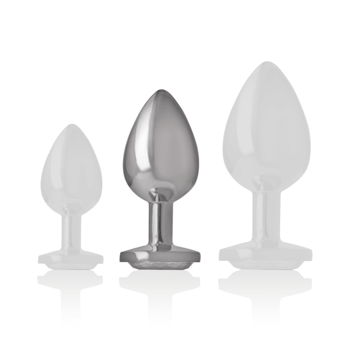 INTENSE - ALUMINIUM-METALL-ANAL-STECKER, WEISSES HERZ, GRÖSSE M - INTIM SPACE Online Sexshop