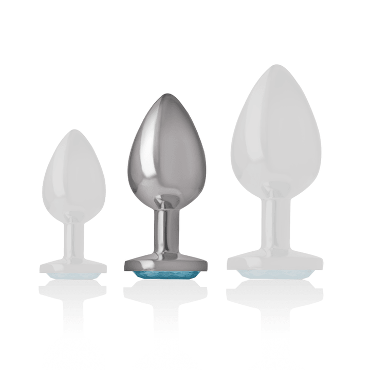 INTENSE - ALUMINIUM-METALL-ANAL-STECKER, BLAUES HERZ, GRÖSSE M - INTIM SPACE Online Sexshop