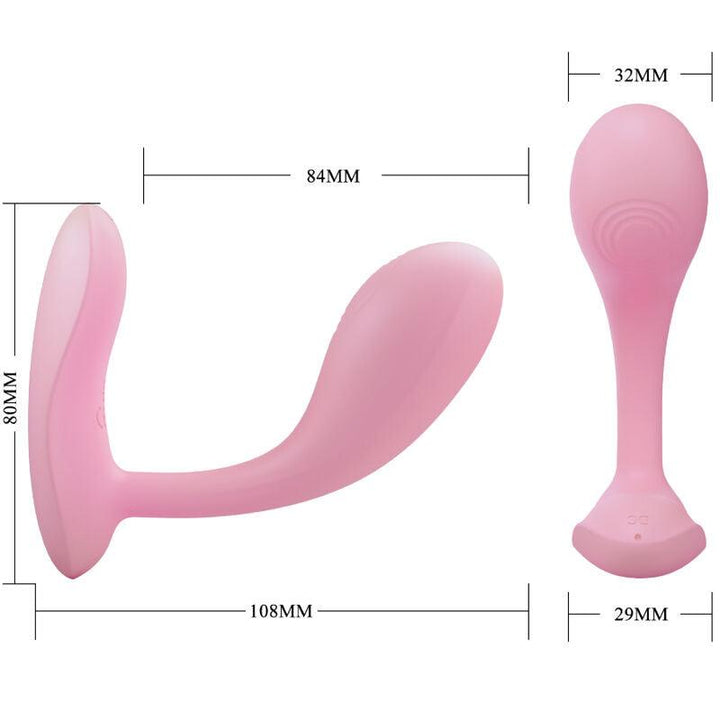 PRETTY LOVE - BAIRD G-SPOT 12 VIBRATIONEN WIEDERAUFLADBARE ROSA APP - INTIM SPACE Online Sexshop