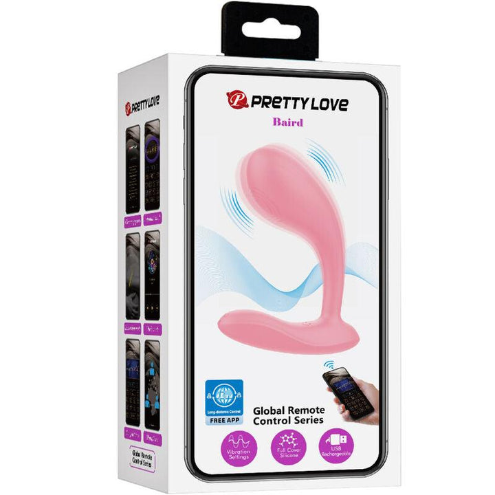 PRETTY LOVE - BAIRD G-SPOT 12 VIBRATIONEN WIEDERAUFLADBARE ROSA APP - INTIM SPACE Online Sexshop