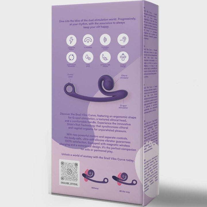 SNAIL VIBE - CURVE VIBRATOR LILA - INTIM SPACE Online Sexshop