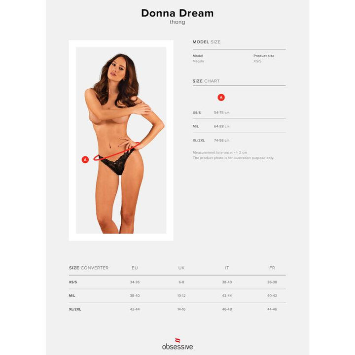 OBSESSIVE - DONNA DREAM THONG XL/XXL - INTIM SPACE Online Sexshop