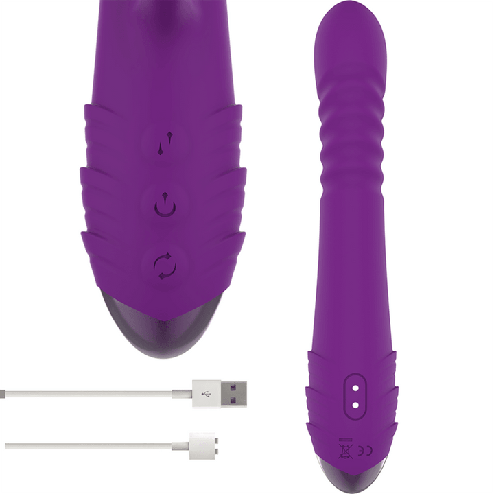 INTENSE - IGGY MULTIFUNKTIONS-WIEDERAUFLADBARER VIBRATOR UP - DOWN MIT KLITORELSTIMULATOR LILA - INTIM SPACE Online Sexshop