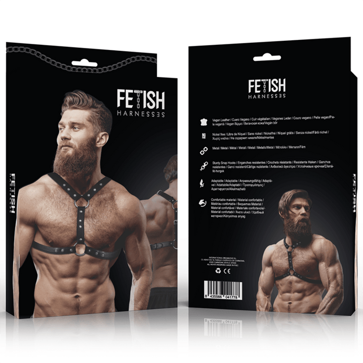 FETISH SUBMISSIVE ATTITUDE - BRUSTGURT MIT DOPPELVERSCHLUSS UND STIEFEL AUS ECO-LEDER MNNER - INTIM SPACE Online Sexshop