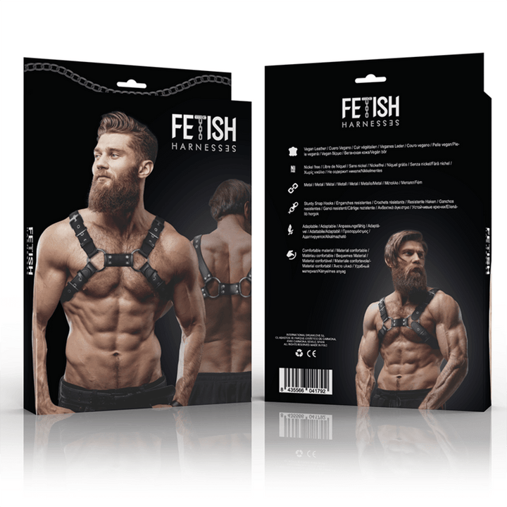 FETISH SUBMISSIVE ATTITUDE - VERSTELLBARES BULLDOGGENGURT AUS ÖKO-LEDER FÜR MNNER - INTIM SPACE Online Sexshop