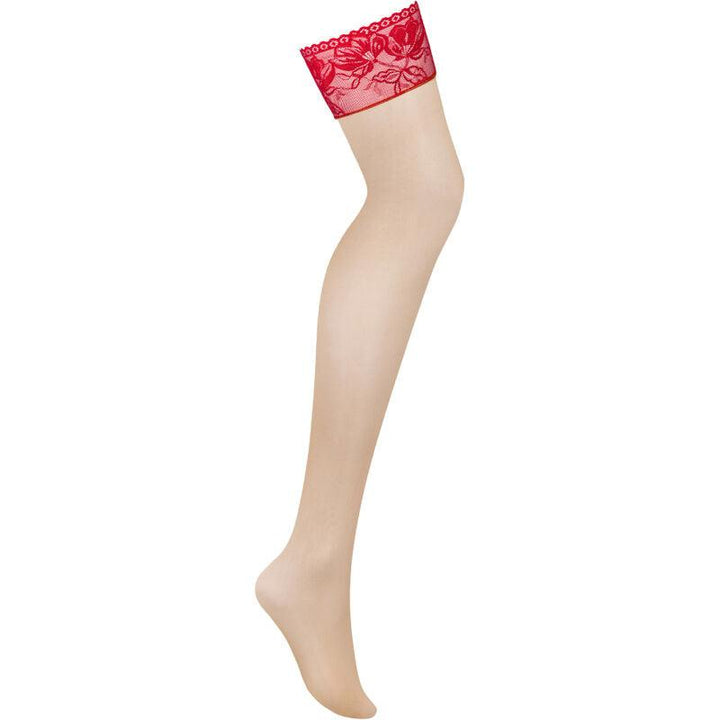 OBSESSIVE - LACELOVE ROTE SPITZENSTRUMPFHOSE XS/S - INTIM SPACE Online Sexshop