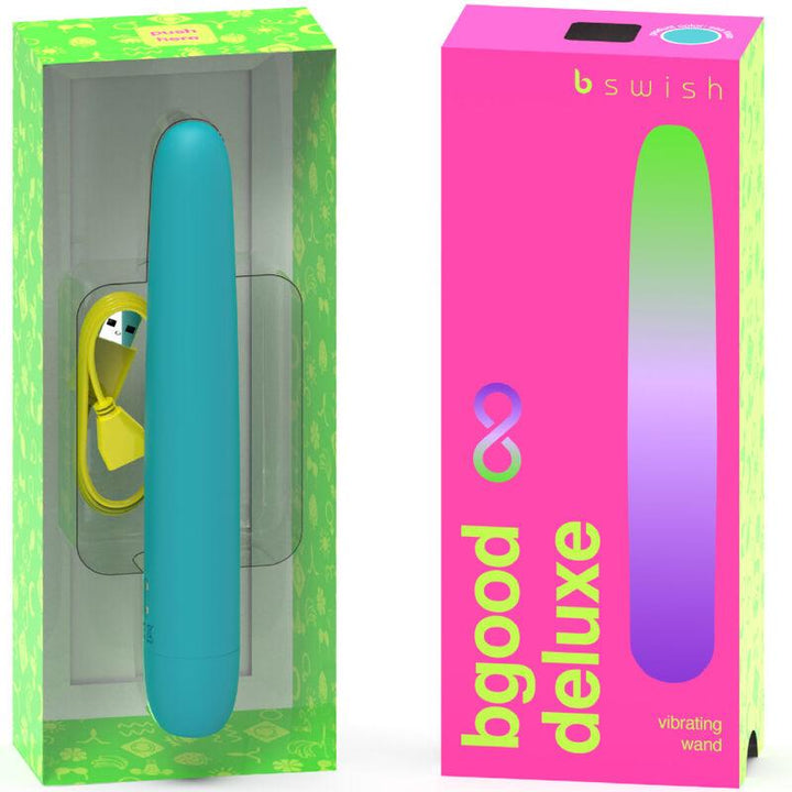 B SWISH - BGOOD INFINITE DELUXE WIEDERAUFLADBARER VIBRATOR BLAUES SILIKON - INTIM SPACE Online Sexshop