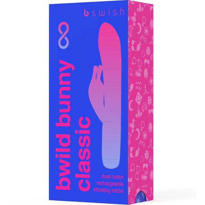 B SWISH - BWILD BUNNY INFINITE KLASSISCHER WIEDERAUFLADBARER VIBRATOR AUS BLAUEM SILIKON - INTIM SPACE Online Sexshop