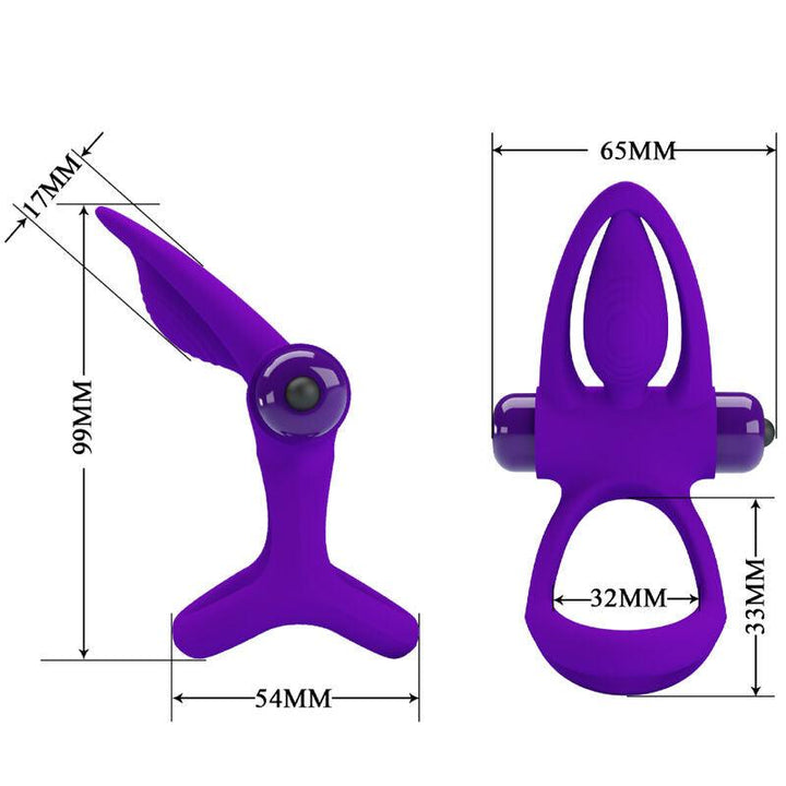 PRETTY LOVE - VIBRATORRING 10 VIBRATIONEN LILA SILIKON - INTIM SPACE Online Sexshop