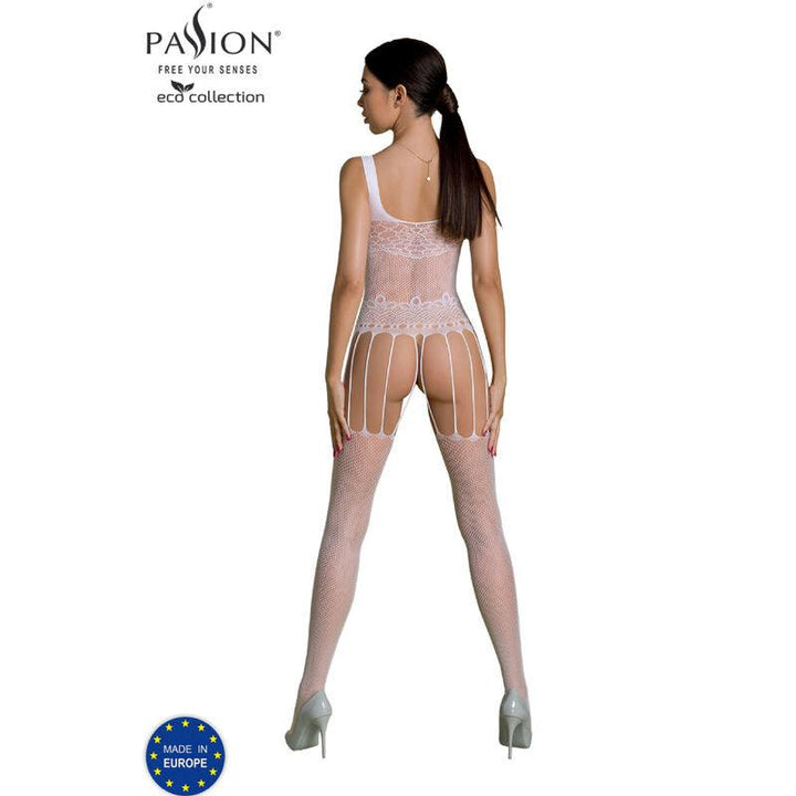 PASSION - ECO COLLECTION BODYSTOCKING ECO BS001 WEISS - INTIM SPACE Online Sexshop