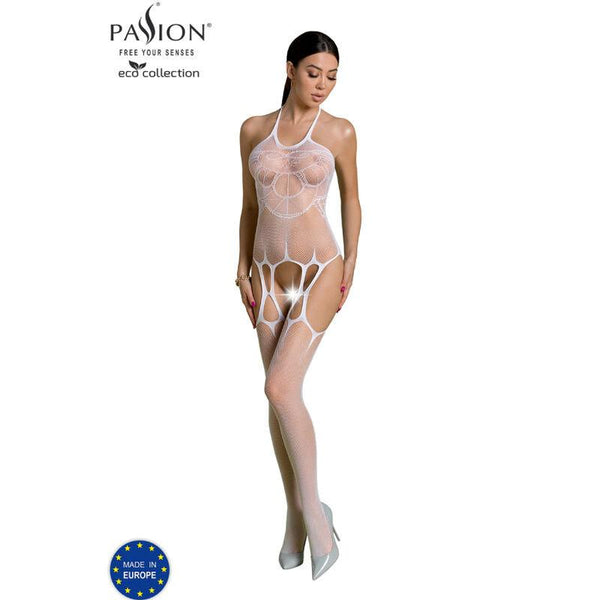 PASSION - ECO COLLECTION BODYSTOCKING ECO BS002 WEISS - INTIM SPACE Online Sexshop